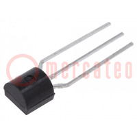 Transistor: NPN; bipolaire; 45V; 0,8A; 625mW; TO92