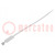 Cable tie; with label; L: 220mm; W: 4.8mm; polyamide; 220N; natural