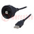 Kabel-adapter; USB A wtyk,USB B wtyk (szczelny); USB Buccaneer