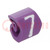 Markierungen; Kennzeichnung: 7; 1,3÷3mm; PVC; violett; -30÷80°C