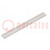 Stopper; for profiles; Width of the groove: 8mm; L: 2m; PP; grey