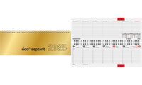 rido idé Tischkalender "septant", 2025, Glanzkarton gold (6280111)