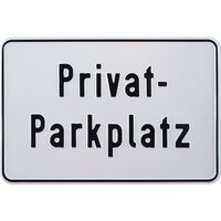 Produktbild zu Parkplatzschild Privat-Parkplatz 300 x 200 mm