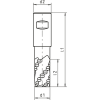 Skizze zu szármaró-NR-K-HSS-E 16,0 mm 844B 2286