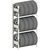 Produktbild zu META Reifen Steck-Grundregal 2000 x 1000 x 400 mm 150 kg