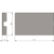 Skizze zu Fermo per ribalta KIARO KIARO EASY Placchetta di copertura, plastica grigia