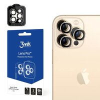 1_iPhone 14 Pro Max / 14 Pro 9H Kameraglas für 3mk Objektivschutz Objektiv der Pro-Serie – Gold