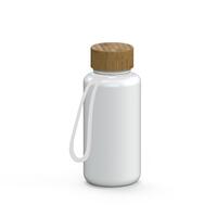 Artikelbild Drink bottle "Natural" clear-transparent incl. strap, 0.7 l, white/transparent
