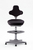 Labster, Gleiter Fußring, Kunstl.schwarz, Sitzhöhe 550-800 mm
