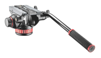 Manfrotto Pro Video fotóállvány fej Fekete, Vörös Aluminium Universal