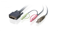 iogear G2L7D02U cable para video, teclado y ratón (kvm) Negro 1,8 m