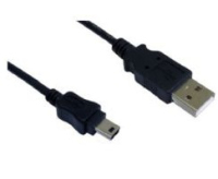 Cables Direct 2 m, USB2.0/mini USB2.0, M/M USB cable USB A Mini-USB B Black