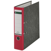 Leitz Plastic Lever Arch File A4 80mm 180° ring binder Red