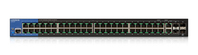 Linksys LGS552P-EU hálózati kapcsoló Vezérelt L2/L3 Gigabit Ethernet (10/100/1000) Ethernet-áramellátás (PoE) támogatása 1U Fekete