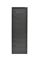 Leba NoteLocker NL-8-224-DK tároló/töltő kocsi és szekrény mobileszközökhöz Tárolószekrény mobileszközökhöz Fekete