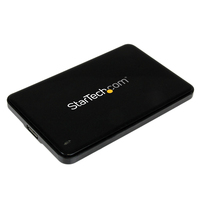 StarTech.com 2,5" USB 3.0 Externe SATA Festplattengehäuse mit USAP für 7 mm SATA III SSD / HDD - 2,5" Gehäuse für Solid State Disks(SSD) - SATA 6 Gbit/s - Schwarz