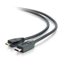 C2G USB 2.0, C - Micro B, 3m USB-kabel USB C Micro-USB B Zwart