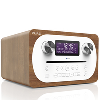 Pure Evoke C-D4 Analoog & digitaal 10 W DAB, DAB+, FM Walnoot, Wit MP3 afspelen