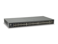 LevelOne 50-Port Fast Ethernet Switch, 2 x Gigabit SFP/RJ45 Combo