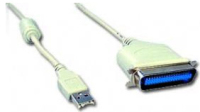 Gembird 1.8m USB Printer Cable parallel cable White