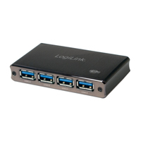LogiLink UA0282 interface hub USB 3.2 Gen 1 (3.1 Gen 1) Micro-B 5000 Mbit/s Zwart