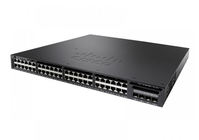 Cisco Catalyst 3650-48FS-S Network Switch, 48 Gigabit Ethernet (GbE) PoE+ Ports, four 1 G Uplinks, 1025WAC Power Supply, 1 RU, IP Base Feature Set, Enhanced Limited Lifetime War...