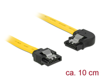 DeLOCK 83957 SATA-kabel 0,1 m SATA 7-pin Zwart, Geel