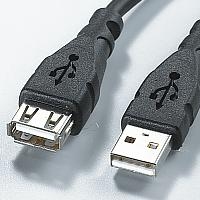 ROLINE USB 2.0 cable, type A - A, M/F, extension, 3.0m USB kábel 3 M Fekete