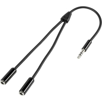 SpeaKa Professional SP-7870032 Audio-Kabel 0,2 m 3.5mm 2 x 3.5mm Schwarz