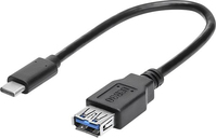 Renkforce RF-4455819 USB Kabel 0,15 m USB 3.2 Gen 1 (3.1 Gen 1) USB C USB A Schwarz