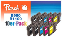 Peach 319981 Kompatibel Schwarz, Cyan, Magenta, Gelb 10 Stück(e)