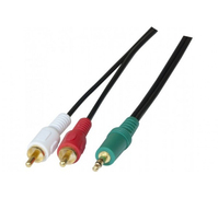 CUC Exertis Connect 108791 câble audio 3 m 3,5mm 2 x RCA Noir