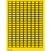 Brady 101805 self-adhesive label Rectangle Yellow 4725 pc(s)