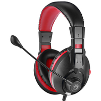 Marvo H8321S słuchawki/zestaw słuchawkowy Przewodowa Opaska na głowę Gaming Czarny, Czerwony