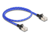 DeLOCK 80376 Netzwerkkabel Blau 0,5 m Cat6a U/FTP (STP)