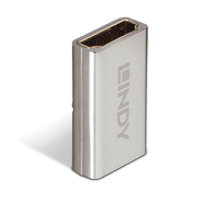 Lindy 41511 tussenstuk voor kabels HDMI 2.1 Zilver