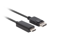 Lanberg CA-DPHD-11CC-0050-BK zmieniacz płci / kabli DisplayPort HDMI Czarny