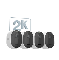 Arlo Caméra de surveillance sans fil Pro 5 2K, pack de 4 blanc
