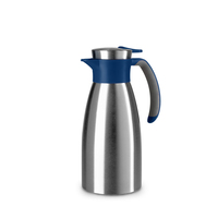 EMSA Soft Grip Enkele theepot 1000 ml Blauw, Roestvrijstaal