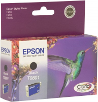Epson Hummingbird T0801 Black Ink Cartridge inktcartridge Origineel Zwart
