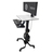 Ergotron WorkFit-C, Dual Sit-Stand Fekete, Szürke Lapos panel Gurulós multimédia állvány