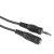Hama 2.5m 3.5mm jack M/F audio cable Black