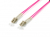Digital Data Communications 255516 InfiniBand/fibre optic cable 10 m LC OM4 Grijs, Violet, Wit
