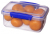 Sistema 1600 food storage container Rectangular Box 1 L Blue, Transparent 1 pc(s)