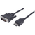 Manhattan 372503 video átalakító kábel 1,8 M HDMI A-típus (Standard) DVI-D Fekete