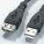 ROLINE USB 2.0 cable, type A - A, M/F, extension, 3.0m USB-kabel 3 m Zwart