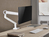 Equip 17"-35" Premium Monitor Desk Mount Bracket, White