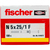 Fischer 514872 tornillo de anclaje y taco 100 pieza(s) Juego de enchufes de pared y tornillos 25 mm