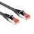 ACT Zwarte 5 meter PVC U/FTP CAT6A high flexibility tangle-free patchkabel snagless met RJ45 connectoren