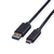 ROLINE GREEN 11.44.9011-10 cable USB 1 m USB 3.2 Gen 1 (3.1 Gen 1) USB A USB C Negro